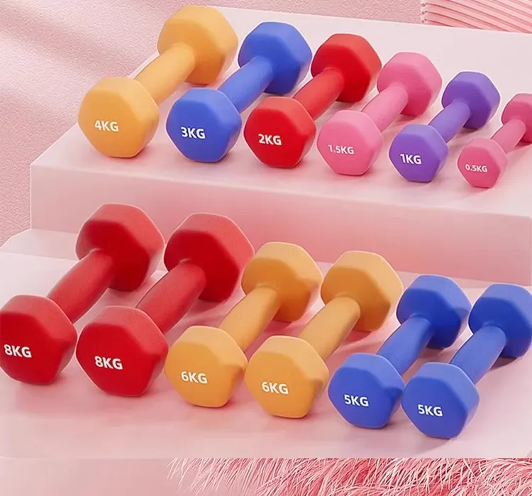 女生哑铃家用健身器材专业全身锻炼哑铃哑铃男士健身家用小巧铸铁