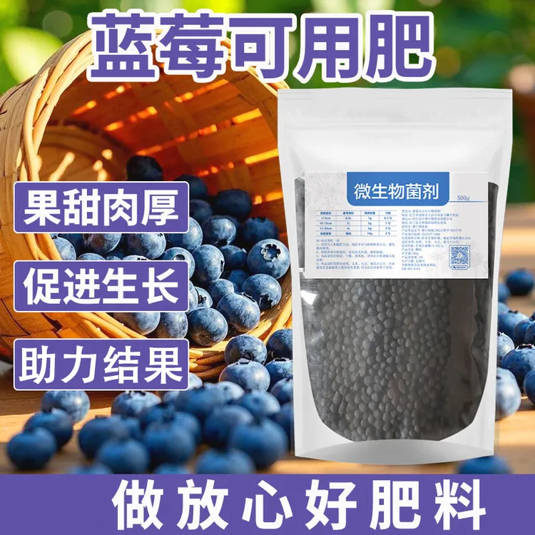 微生物菌肥蓝莓可用颗粒肥料果苗盆栽促花促果通用有机肥酸性肥料