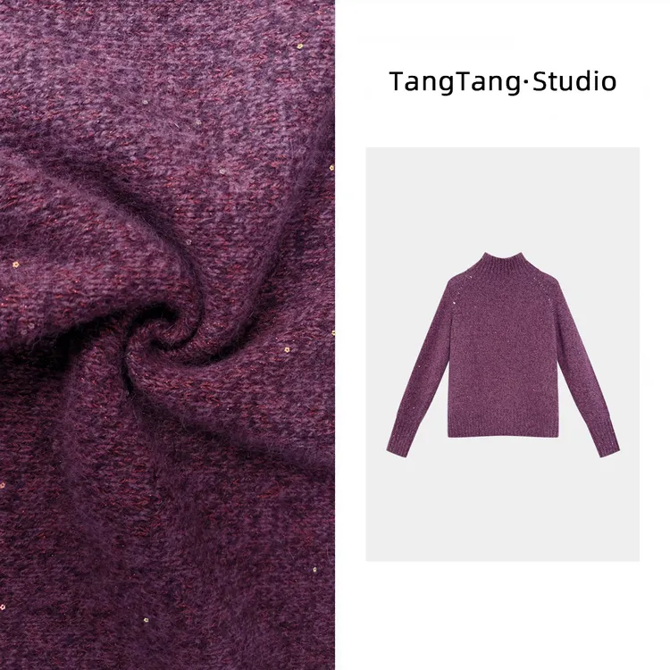 【TangTang·Studio】紫红佳人毛衣2时尚气质显瘦女装毛衣-115916