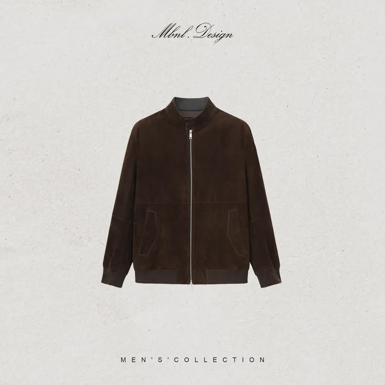 MBNL-F「Suede Core」南海云男装0.8厚度100绵羊皮夹克LL-WWT0081