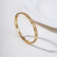 925银银制品 L925银银制品 【玉总珠宝】925银花蕾卡扣手镯贵气礼