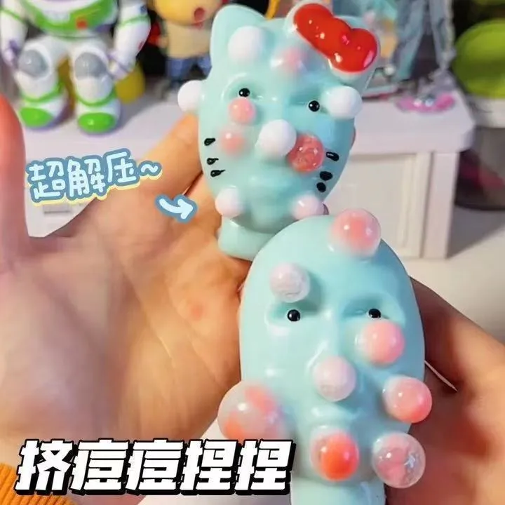 外星人解压挤痘痘自制捏捏玩具超软硅胶抽象卡通发泄泄愤回弹玩具