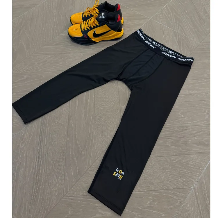 IrOnSkiNProZhzl新款七分裤健身紧身裤压缩裤篮球美式运动裤训练