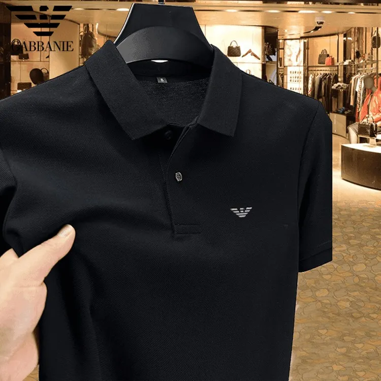 正品纯棉短袖T恤男夏季新款男士短袖t恤爸爸男装宽松男生polo衫男