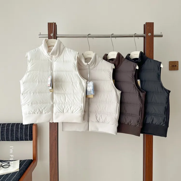 【米可家】新国标90白鸭绒+摇粒绒拼接小马甲9781