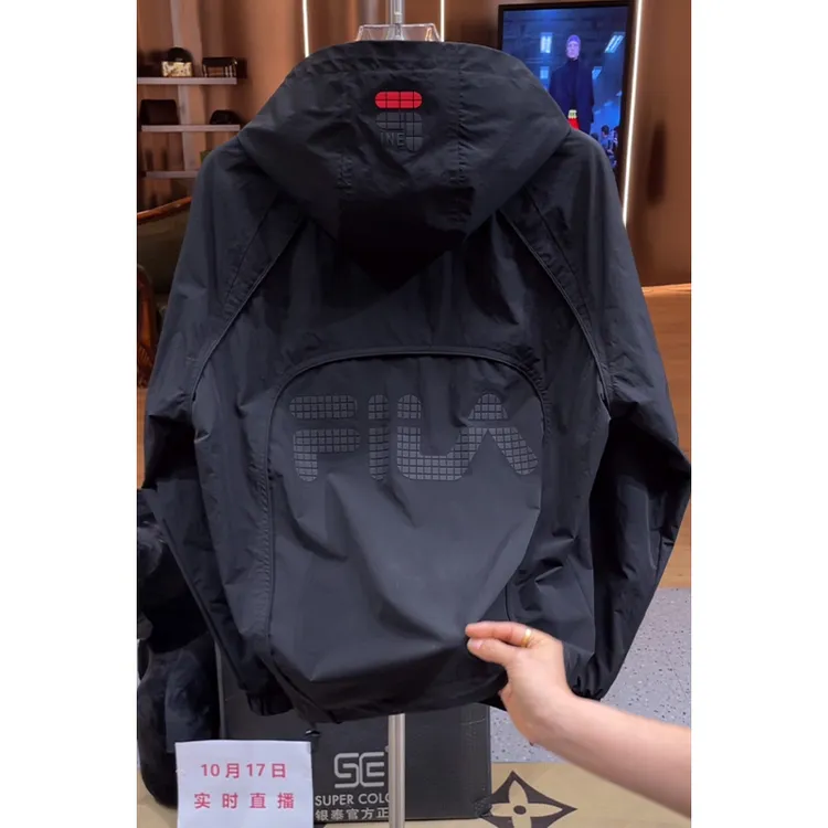 【黑武士连帽夹克】25ss//新款欧货轻奢时尚连帽拼接设计款外套男