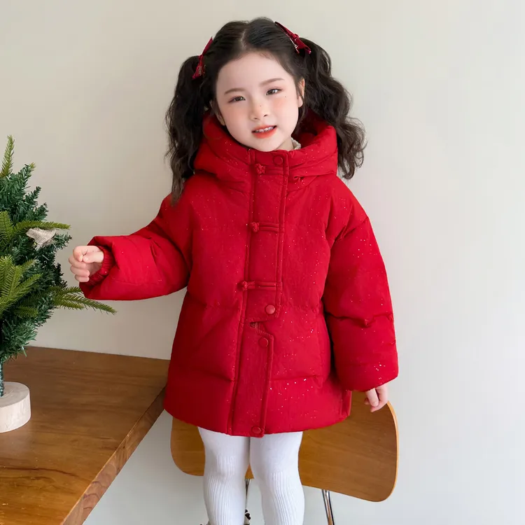 女童羽绒服儿童洋气时髦加厚羽绒外套小女孩宝宝秋冬装2025新款潮
