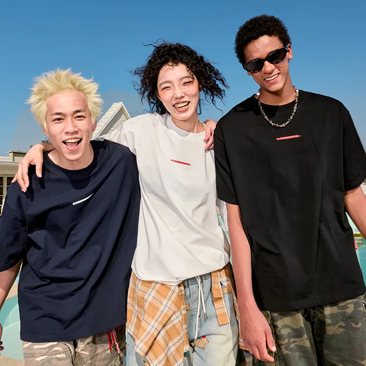 Nuthink潮牌t恤短袖T恤美式复古重磅宽松半袖男女2025新款夏