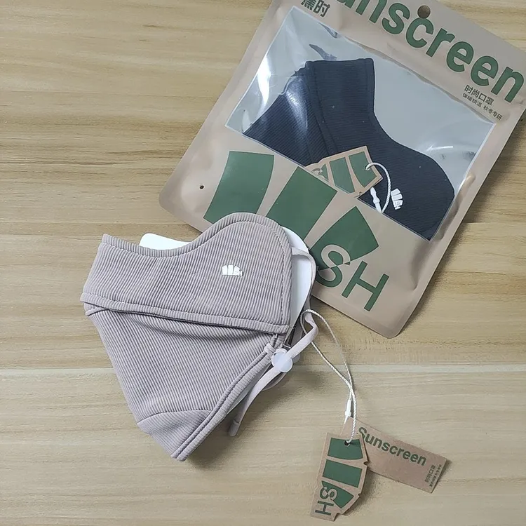 蕉时保暖防晒口罩抗冷敏防风防晒面罩防紫外线男女绒感口罩