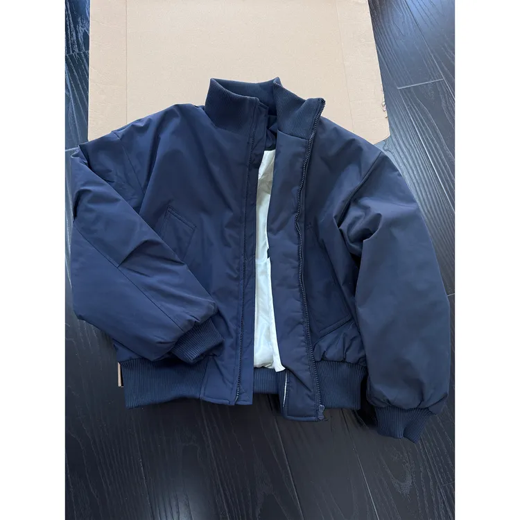 美式短款飞行夹克棉服男款冬季cleanfit外套bomber廓形立领棉衣潮