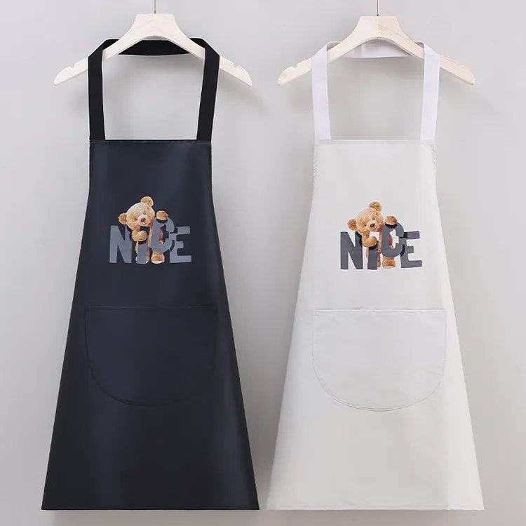 【5·9一条】吊带成人时尚防水防油围裙工作服家用洋气做饭无袖韩版