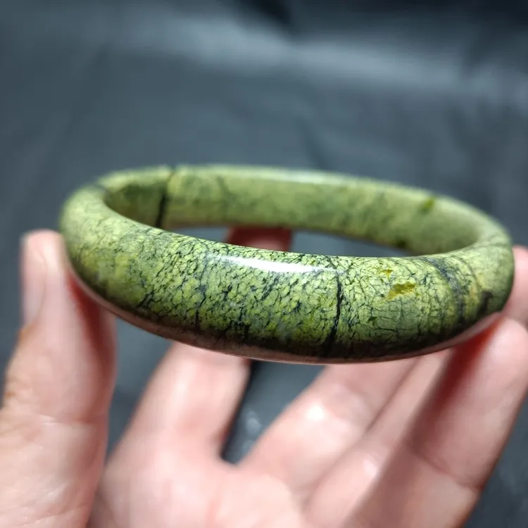 精品·青海青龍网纹药王陨石重量约43克规格圈口58mm