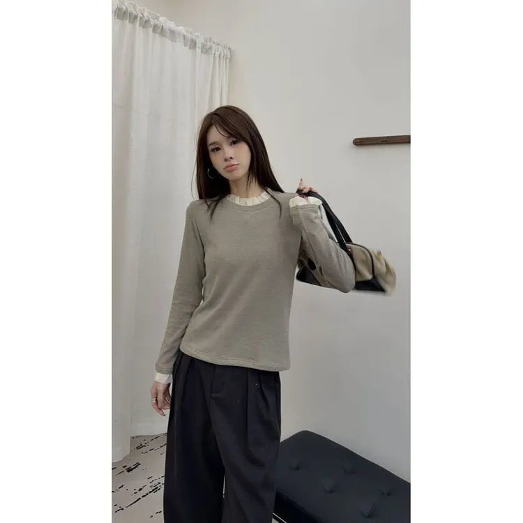 Kerin-{芯态}领口纱打底衫8960潮流好物新款时尚百搭保暖回头率高