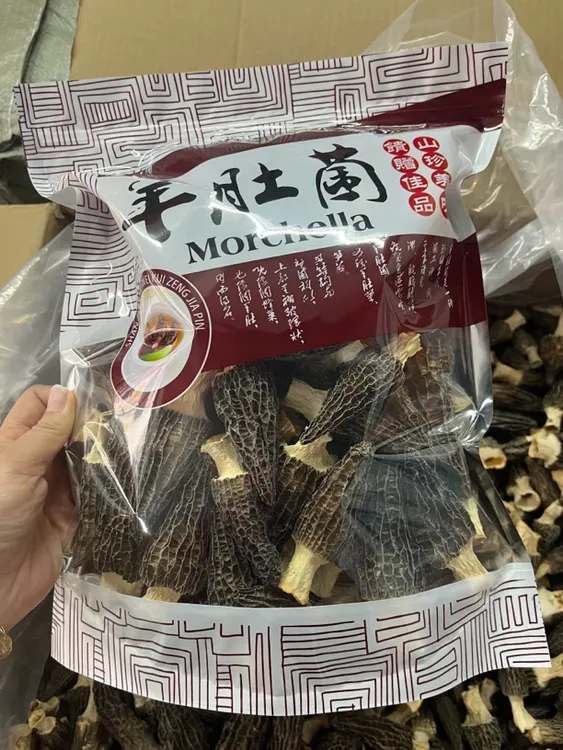 煲汤必备羊肚菌5-7厚肉黑身广东汕尾发货