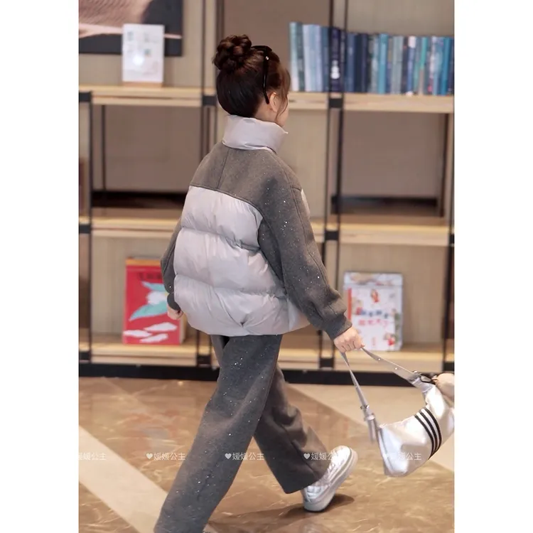 媛媛公主2025冬季女童时尚新品洋气休闲棉服棉衣外套15415R101