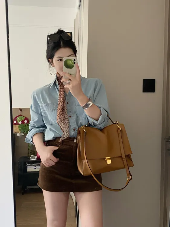 韩系条纹长袖衬衫女2025秋季新款设计感小众宽松显瘦上衣百搭半裙