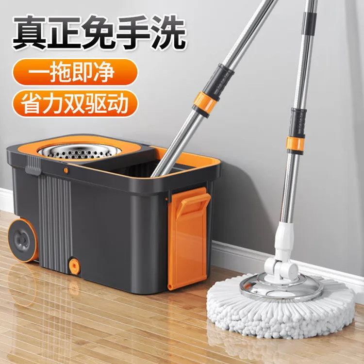 旋转式拖把家用一拖净2025新款自拧脱水免手洗懒人省力拖地墩布桶