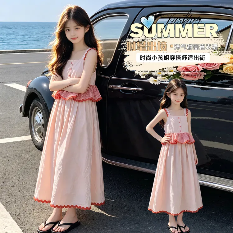 女童洛丽塔风连衣裙夏季2026新款中大童洋气甜美公主韩版夏装裙潮