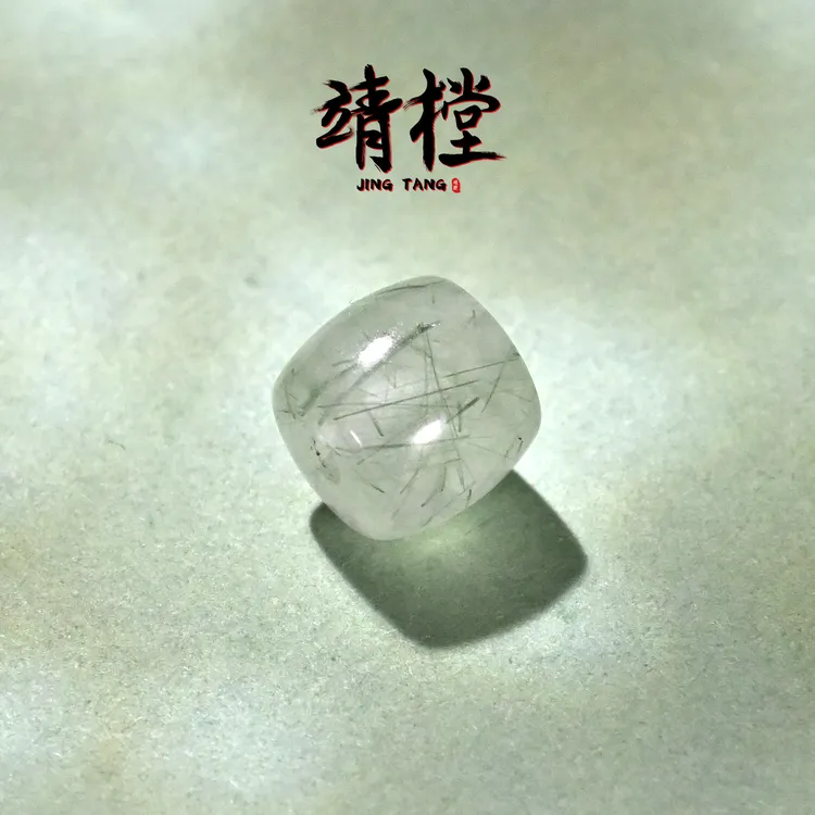 8MM绿发晶直切桶珠文玩椰蒂百香籽手串配饰配珠腰珠顶珠单珠散珠