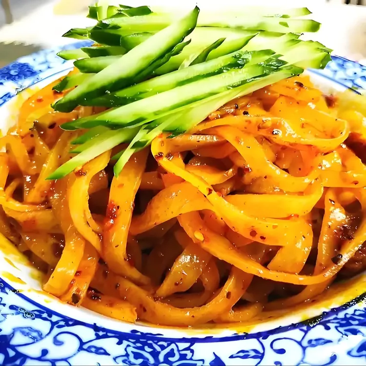 西北清真手工凉皮甘肃平凉老味道酿皮子