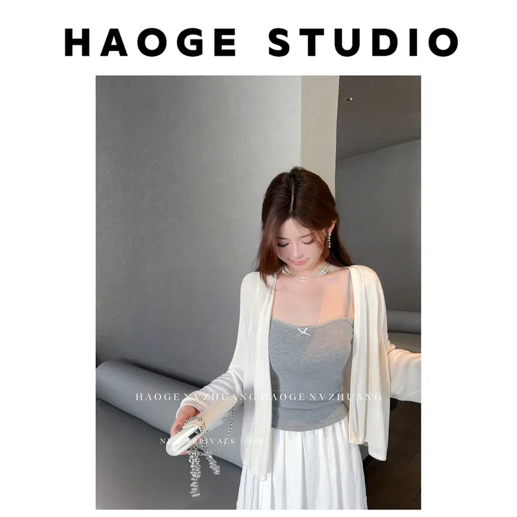 浩哥严选●吊带预X5DD0523A简版日常百搭通勤短款时尚小众设计款