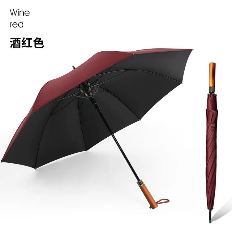 木柄高尔夫雨伞加大加厚抗风防晒防紫外线晴雨两用伞太阳伞定制
