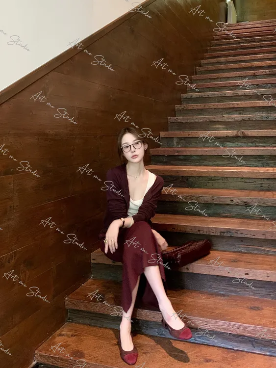 和风姐感开衫云端触感纸片衣人手一件绵羊毛混纺柔软上衣w24377