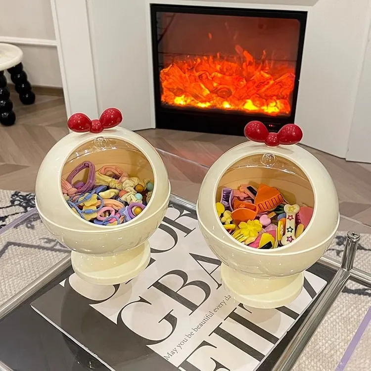 创意桌面小物件收纳盒精致发卡头绳发夹饰盒皮筋发绳发圈饰品盒子