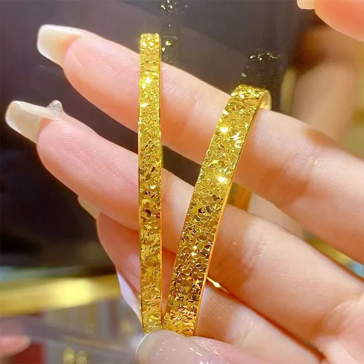 铜合金手镯 【新款三面极光闪爆款碎冰冰手镯】轻奢爆款礼物高级感