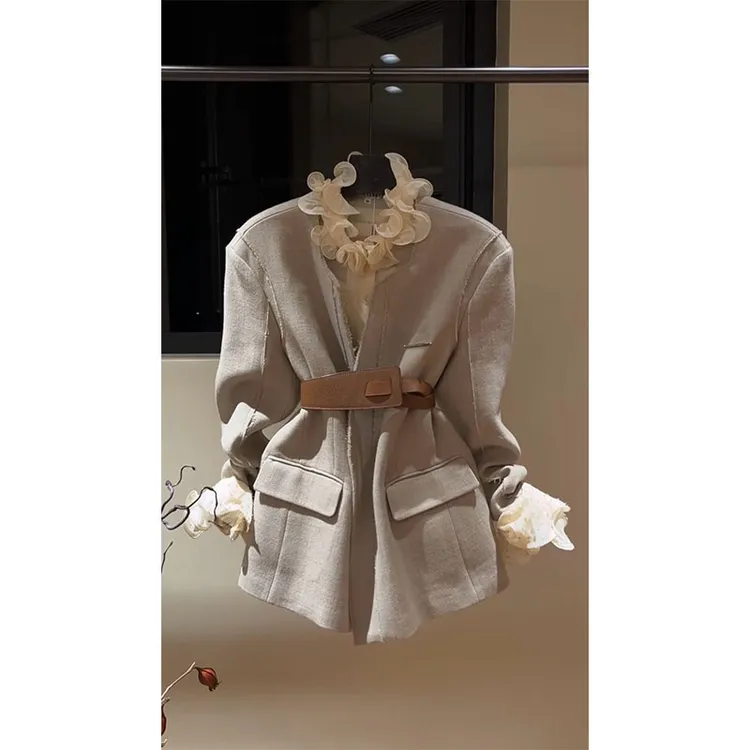 2026韩版秋季设计感通勤风修身显瘦时尚内搭宽松百搭外套上衣套装