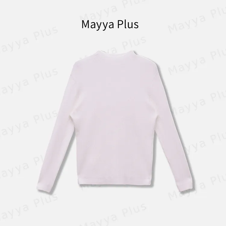 【必备衫】Mayya Plus麦芽定制气质半高领流光风保暖打底衫32537571