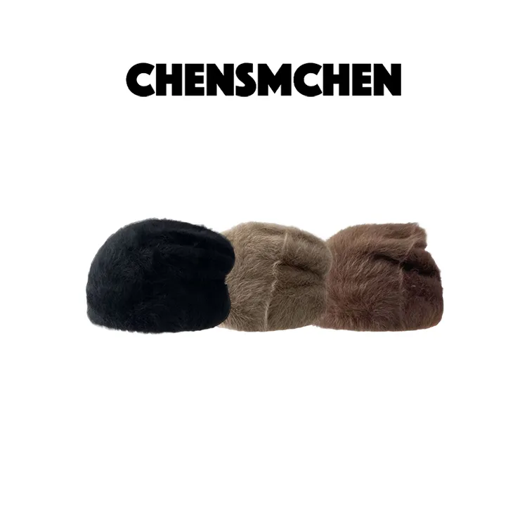 CHENSMCHEN 时尚百搭慵懒感毛绒包头帽子CSS10199NL