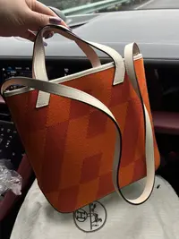 95新 Hermes/爱马仕 118208 爱马仕帆布托特手提包