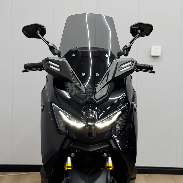 适用雅马哈车架改装后视镜NMAX XMAX300铝合金后视镜车架高清