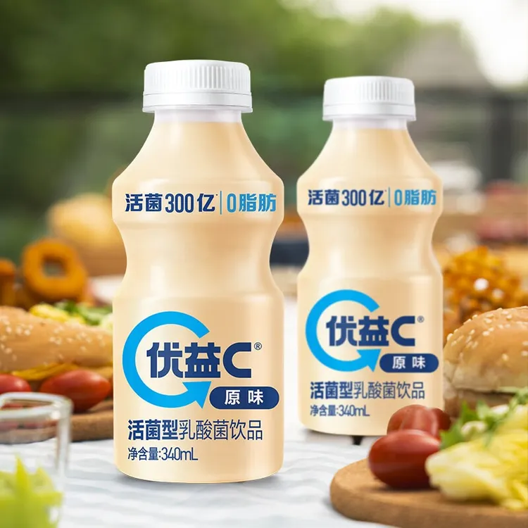MENGNIU/蒙牛优益C乳酸菌风味饮品饮料340ml原味益生菌酸奶饮品