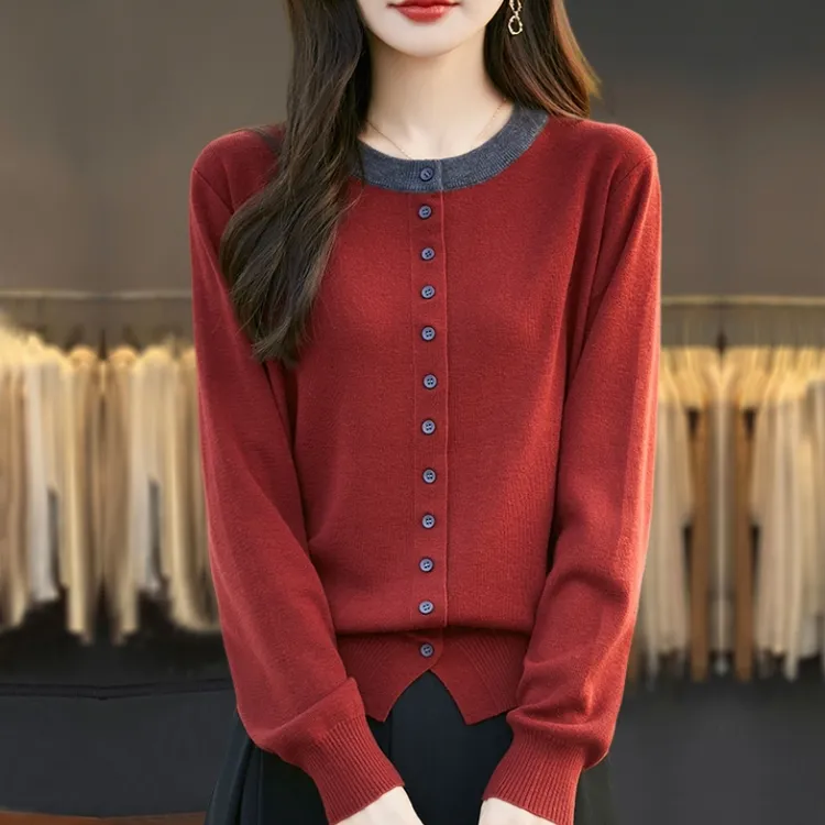 胖mm春秋大码外搭羊毛针织开衫女2025新款春装高级感短款毛衣外套