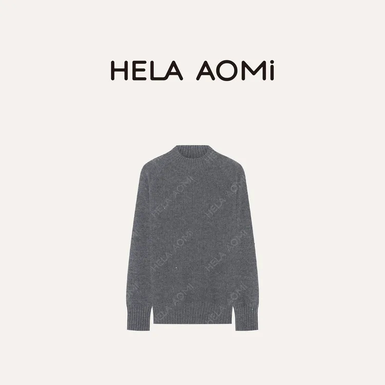 HELA AOMI“七彩打底”轻奢时尚圆领亮丝长袖针织衫CY3DX33167