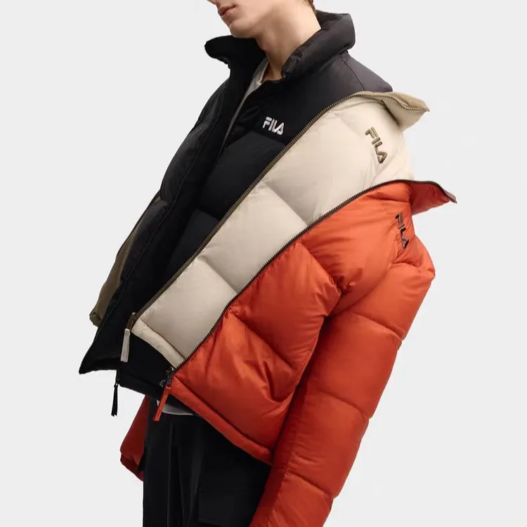 斐乐双面穿羽绒服FILA 2025新款面包服保暖情侣外套男休闲上衣