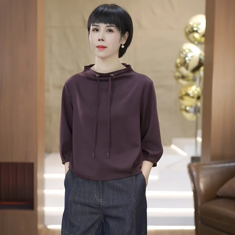 【渲渲推荐】ZY-6293秋季时尚百搭抽绳卫衣