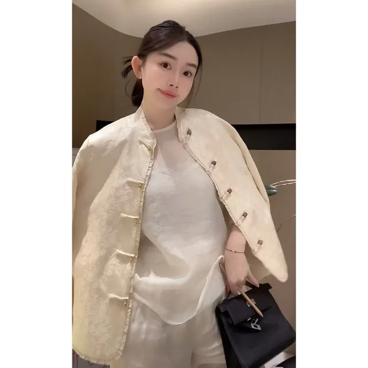 ZHUIMU.【莫奈花园】新中式国风时尚气质百搭提花上衣ZM8091