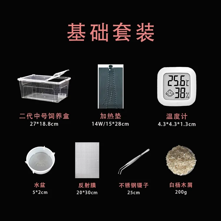 河东爬宠爬宠饲养基础套装新手入门饲养宠物蛇玉米蛇守宫睫角
