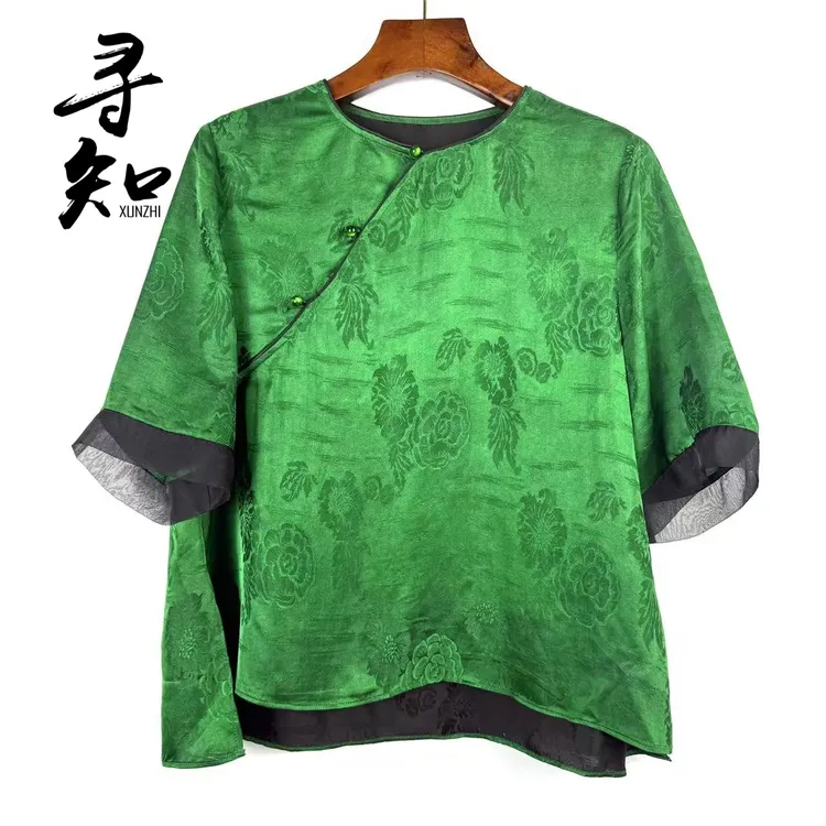 寻知·朱总原创设计XZS175N碧纱叠韵上衣