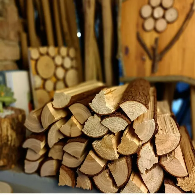 松木柴劈柴家用木柴壁炉木柴家用取暖柴露营木柴柴火
