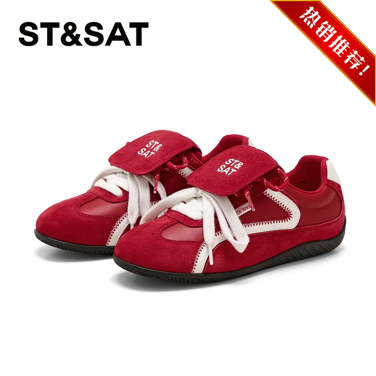 星期六潮流时尚轻便德训鞋女士2025年新品小众设计耐磨亲肤休闲鞋