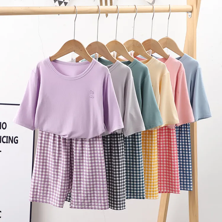 【新店福利】儿童睡衣薄款莫代尔家居服男童女童短袖短裤套装亲子装