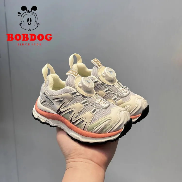 巴布豆2025春秋新款旋转纽扣儿童老爹鞋女童轻便跑步运动鞋男童鞋