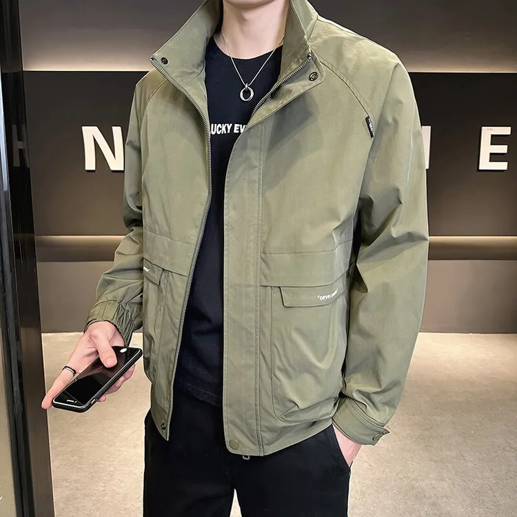 男士夹克新款春秋季潮流春季机车外套休闲宽松外套百搭帅气上衣