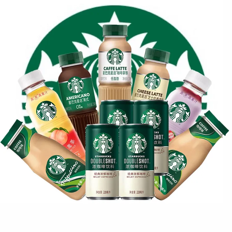 starbucks星巴克星选拿铁芝士奶香即饮咖啡星倍醇罐装瓶装饮料