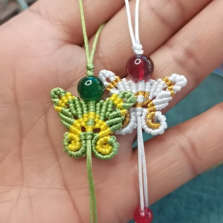 手工编织如意造型手机钥匙扣新中式创意配饰diy材料包