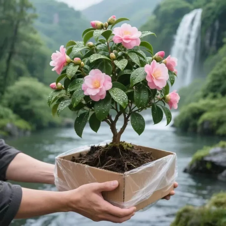 新品俄罗斯耐寒五色赤丹茶花盆栽香妃四季树苗室内室外四季花卉